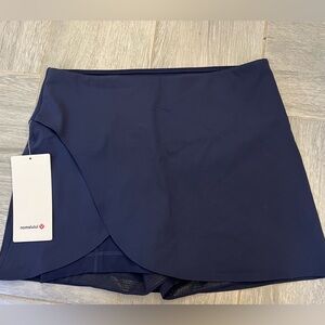 Lululemon navy high-rise wrap tennis skirt